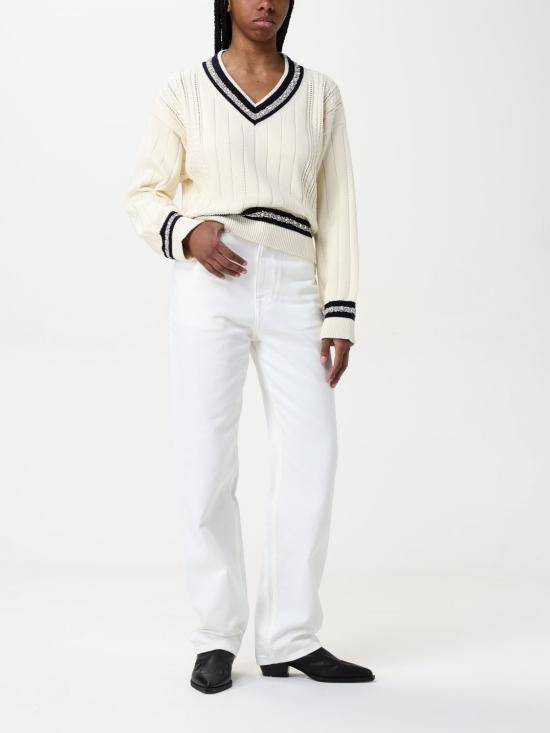 25SS 골든구스 스웨터 GWP02120P00191211782 White - GOLDEN GOOSE