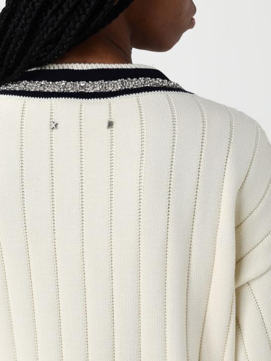 25SS 골든구스 스웨터 GWP02120P00191211782 White - GOLDEN GOOSE