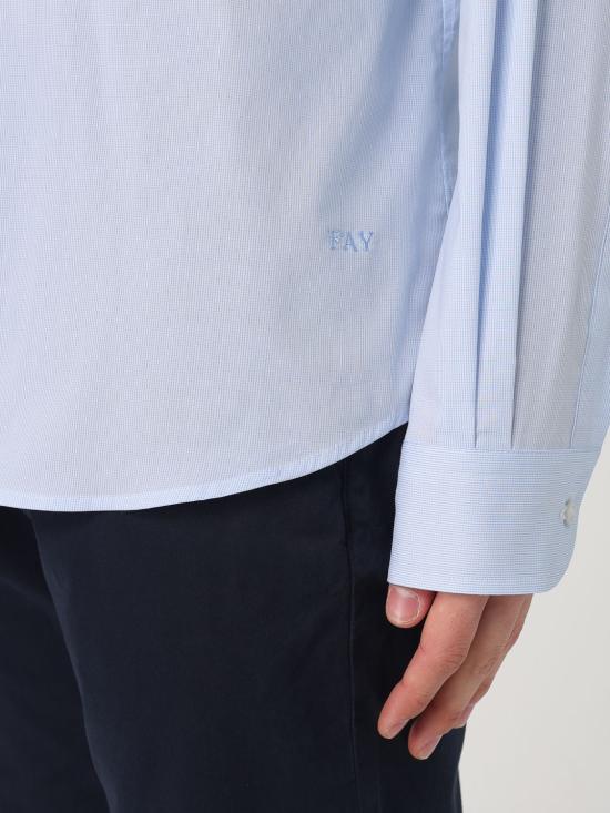 25FW 페이 긴팔 셔츠 NCMA150259SXAI U601 Gnawed Blue - FAY