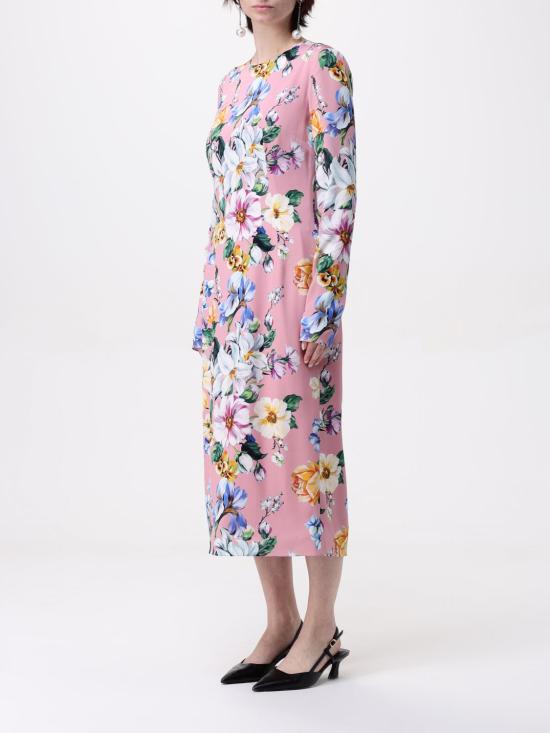 25SS 돌체앤가바나 미디 원피스 F6GAVTFSA7G HF5JC Pink - DOLCE & GABBANA