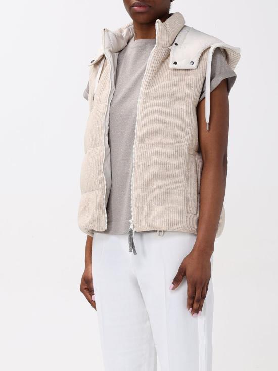 25SS 브루넬로 쿠치넬리 베스트 M0DVT2142 CDR24 Butter - BRUNELLO CUCINELLI