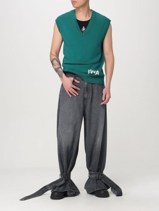 25FW JW앤더슨 민소매 티셔츠 JO0246PG1512 999 Black - JW ANDERSON