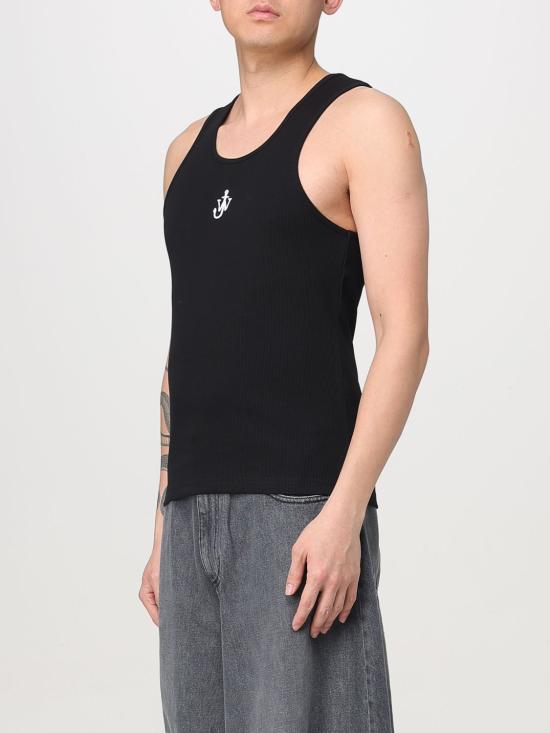 25FW JW앤더슨 민소매 티셔츠 JO0246PG1512 999 Black - JW ANDERSON