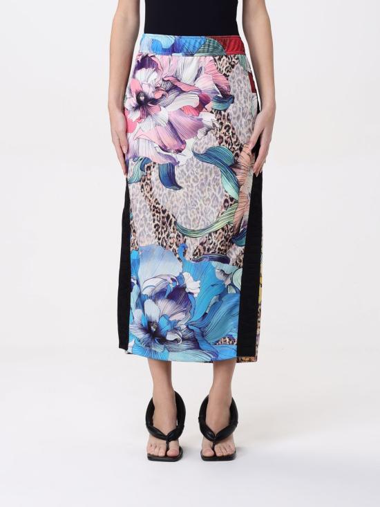 25SS 저스트까발리 롱 스커트 78PAEE06CF120 MS3 Multicolor