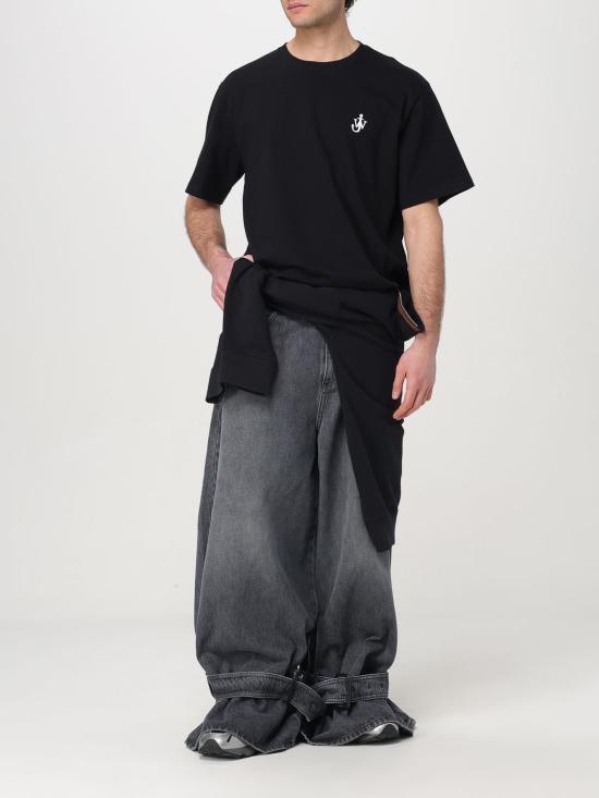 25FW JW앤더슨 반팔 티셔츠 JT0257PG1510 999 Black - JW ANDERSON