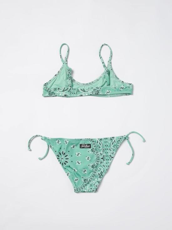 25SS [키즈] 세인트바쓰 스윔팬츠 PALO00201089H BANDANNA ROUND 53 Green - MC2 SAINT BARTH