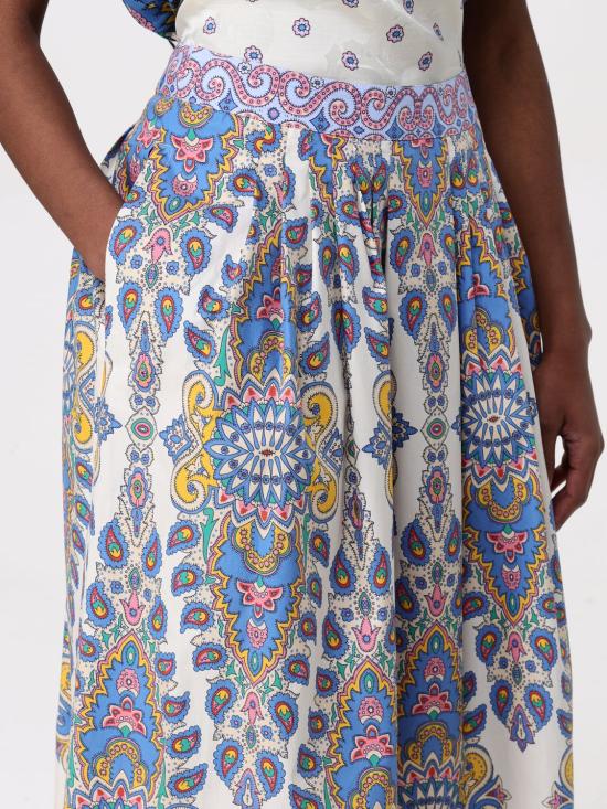 25SS 에트로 스커트 WRFA011299SP5B3 X0800 Gnawed Blue - ETRO