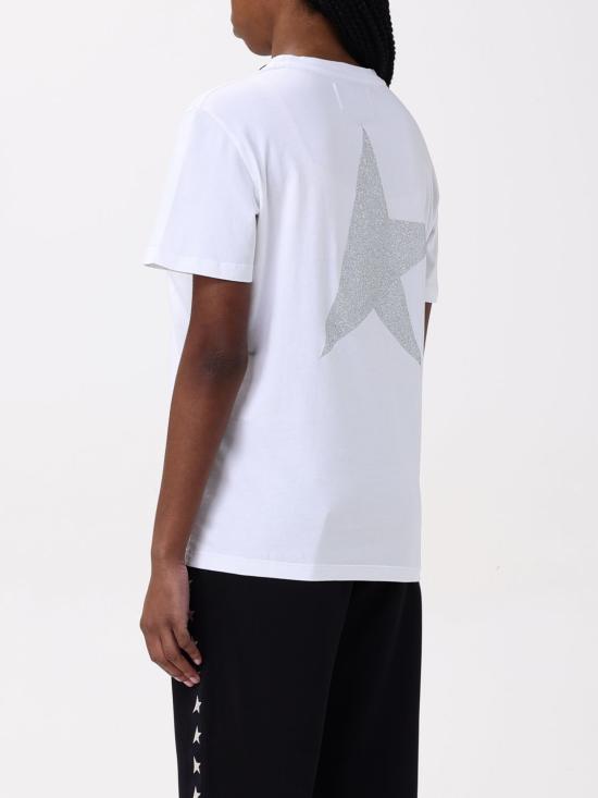 25SS 골든구스 반팔 티셔츠 GWP01220P00088080185 White - GOLDEN GOOSE