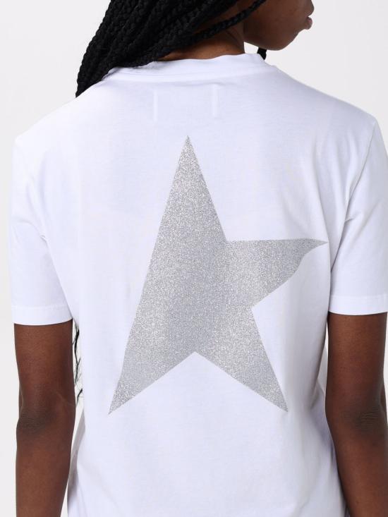 25SS 골든구스 반팔 티셔츠 GWP01220P00088080185 White - GOLDEN GOOSE