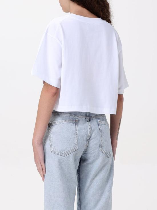 25FW 모스키노 반팔 티셔츠 07103732 1001 White - MOSCHINO