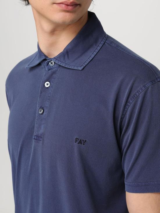 25FW 페이 폴로 티셔츠 NPMB250143TUY1 U811 Blue - FAY
