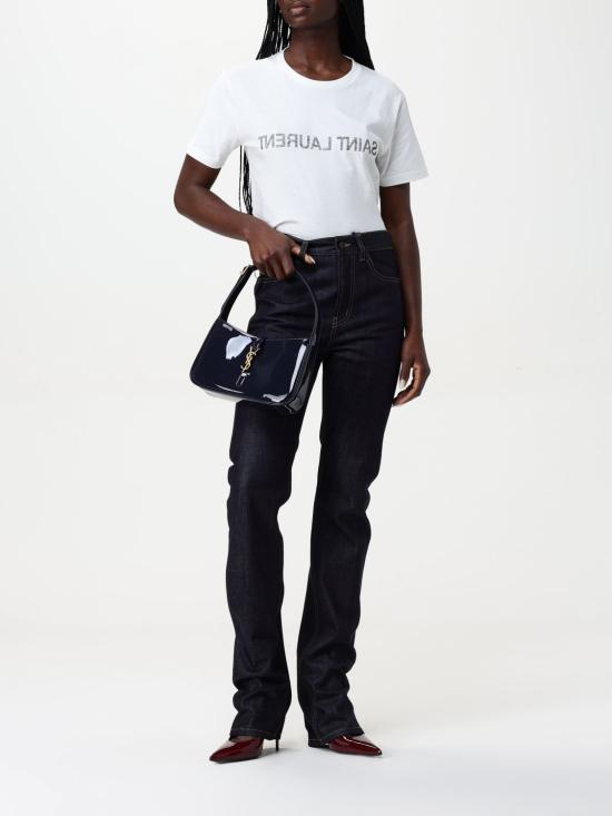 25SS 생로랑 반팔 티셔츠 665234 Y37AW 9744 White - SAINT LAURENT