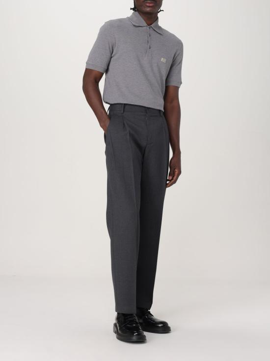 25FW 돌체앤가바나 폴로 티셔츠 G8SN1TFU7EN S8291 Grey - DOLCE & GABBANA