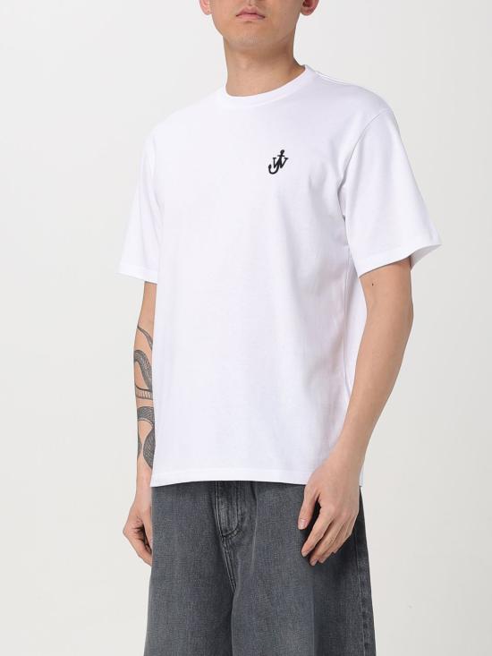 25FW JW앤더슨 반팔 티셔츠 JT0257PG1510 001 White - JW ANDERSON