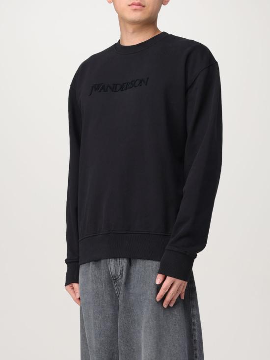 25FW JW앤더슨 긴팔 티셔츠 JW0215PG1632 999 Black - JW ANDERSON
