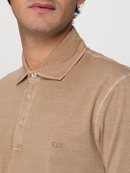 25FW 페이 폴로 티셔츠 NPMB250143TUY1 C209 Beige - FAY