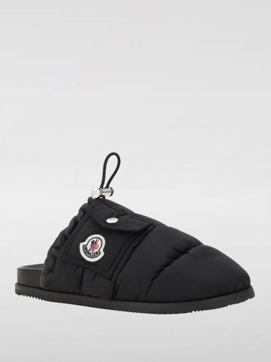 25SS 몽클레어 몬 포켓 패딩 레더 뮬  K109B4M00040M5080 999 Black - MONCLER
