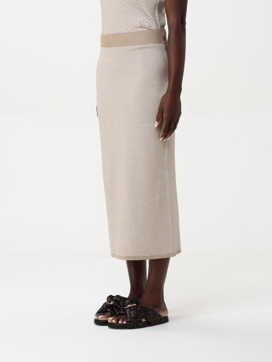 25SS 펜디 스커트 FZQ769ATPY F1RX9 Beige - FENDI