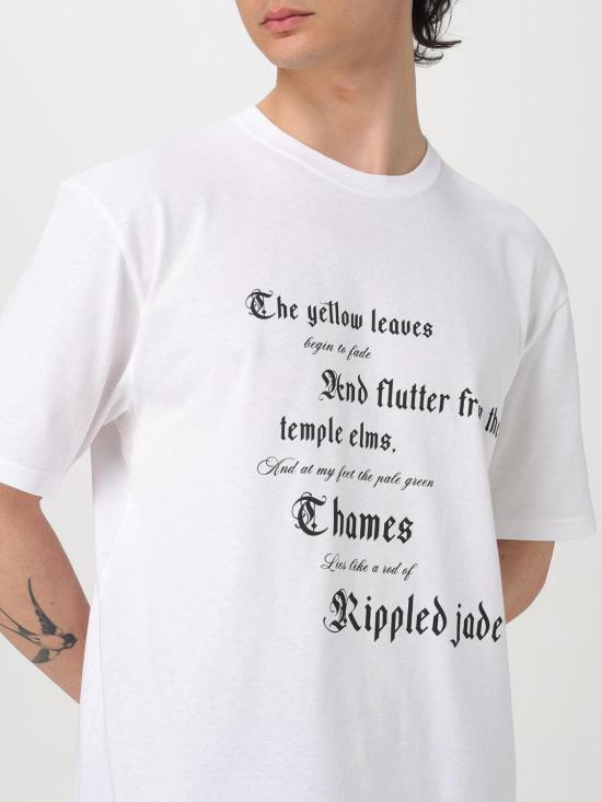 25FW 알렉산더 맥퀸 반팔 티셔츠 815069QTAC7 0909 White - ALEXANDER MCQUEEN