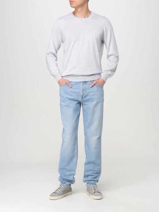 25FW 브루넬로 쿠치넬리 스웨터 MSY00100 C2386 Gnawed Blue - BRUNELLO CUCINELLI