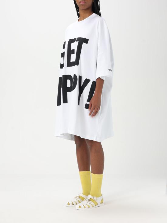 25SS 모스키노 롱 원피스 04340442 1001 White - MOSCHINO