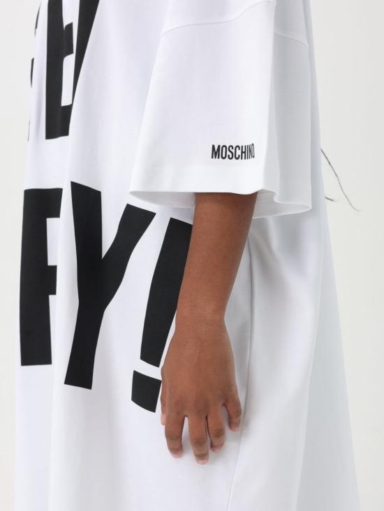 25SS 모스키노 롱 원피스 04340442 1001 White - MOSCHINO