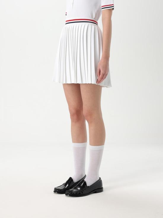 25SS 톰브라운 스커트 FKK139AY5502 100 White - THOM BROWNE