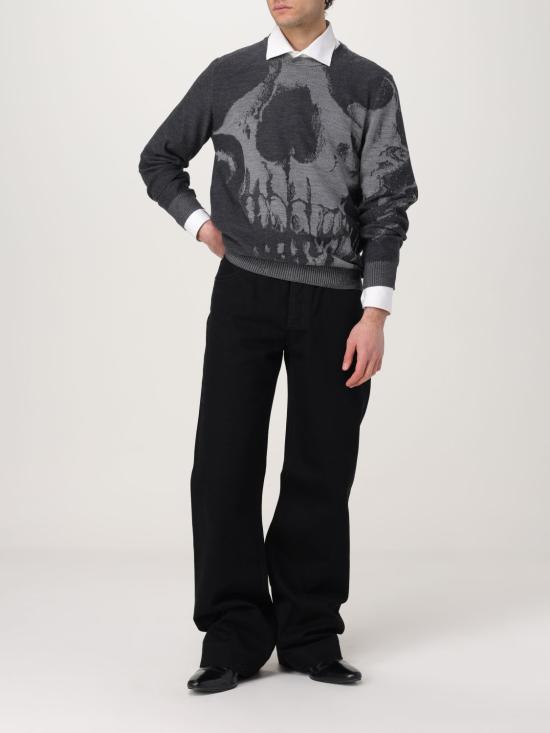 25FW 알렉산더 맥퀸 스웨터 818835Q1BC0 1332 Grey - ALEXANDER MCQUEEN