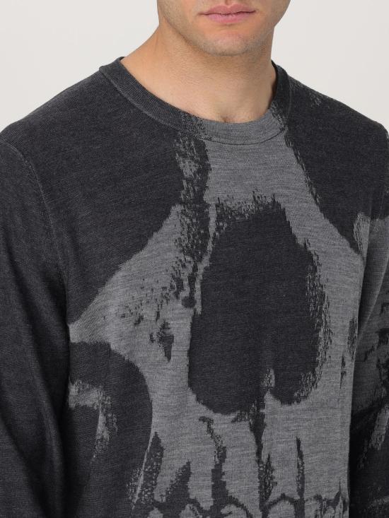 25FW 알렉산더 맥퀸 스웨터 818835Q1BC0 1332 Grey - ALEXANDER MCQUEEN