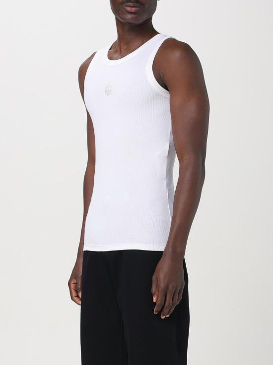 25FW 알렉산더 맥퀸 민소매 티셔츠 815098QXAA9 9000 White - ALEXANDER MCQUEEN