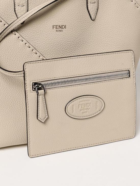 25SS 펜디 토트백 7VA656AU4D F1RYU Yellow Cream - FENDI