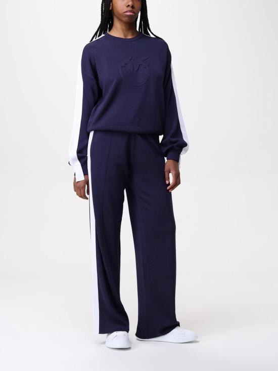 25FW 핑코 스트레이트 팬츠 104888A2FQ EZ1 Blue - PINKO