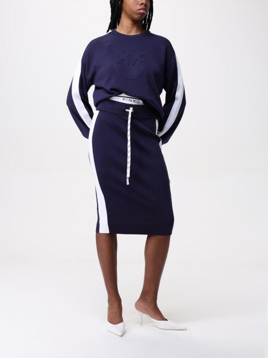 25FW 핑코 미디 스커트 104740A2FQ EZ1 Blue - PINKO