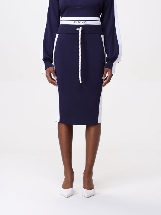 25FW 핑코 미디 스커트 104740A2FQ EZ1 Blue