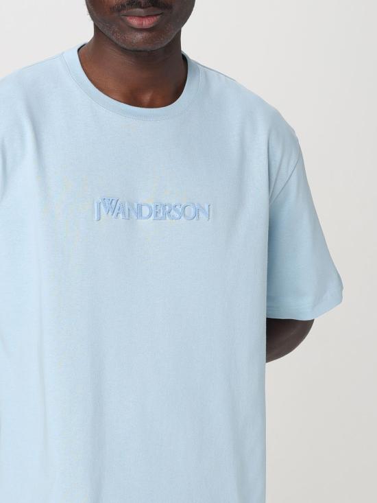 25FW JW앤더슨 반팔 티셔츠 JT0258PG1510 806 Blue - JW ANDERSON