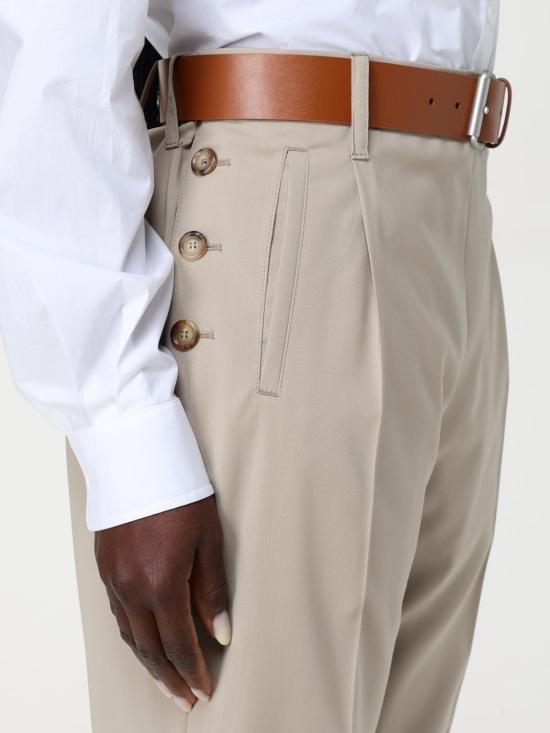 25FW 모스키노 스트레이트 팬츠 03010517 0020 Beige - MOSCHINO