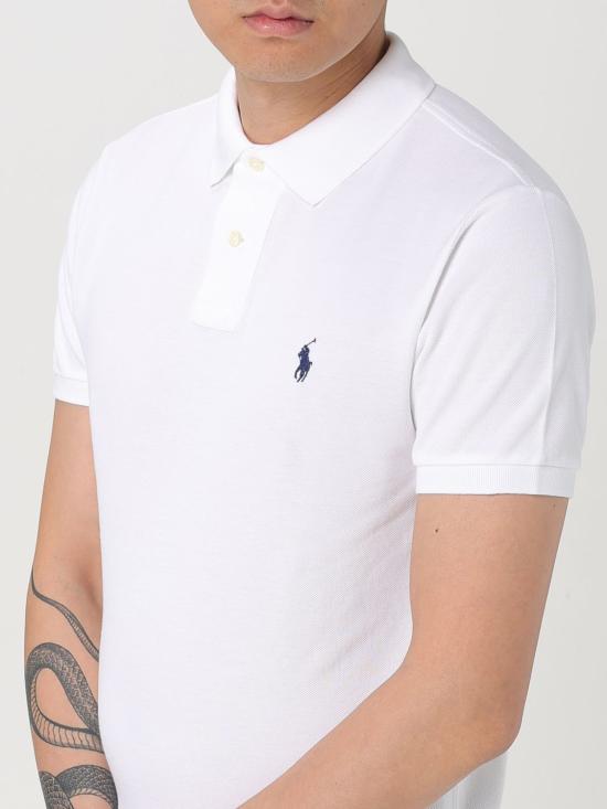 25FW 폴로 랄프로렌 폴로 티셔츠 710548797 001 White - POLO RALPH LAUREN
