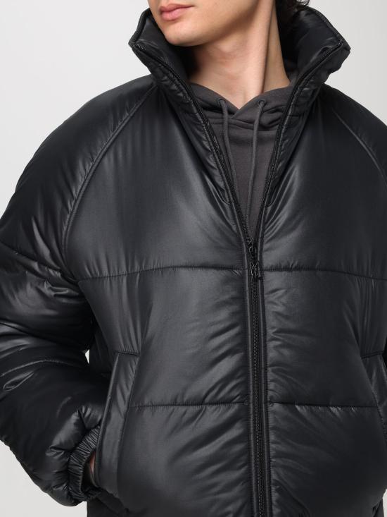 25FW 생로랑 숏패딩 818704Y989L 1001 Black - SAINT LAURENT