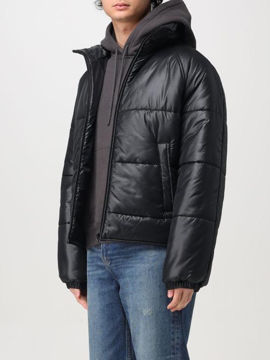 25FW 생로랑 숏패딩 818704Y989L 1001 Black - SAINT LAURENT