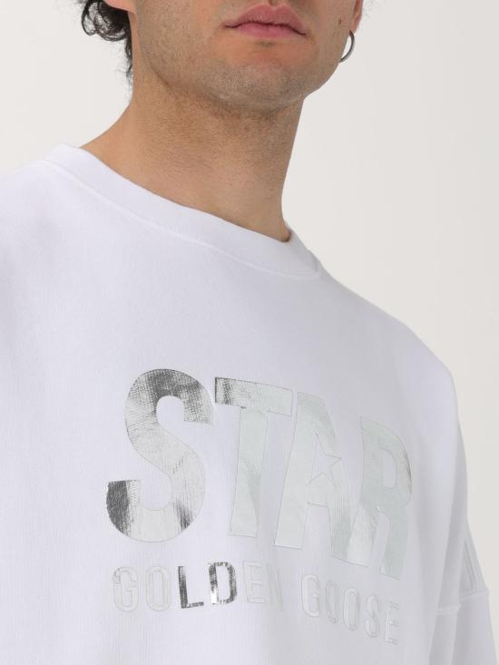 25FW 골든구스 긴팔 티셔츠 GUP01992P00180210100 White - GOLDEN GOOSE