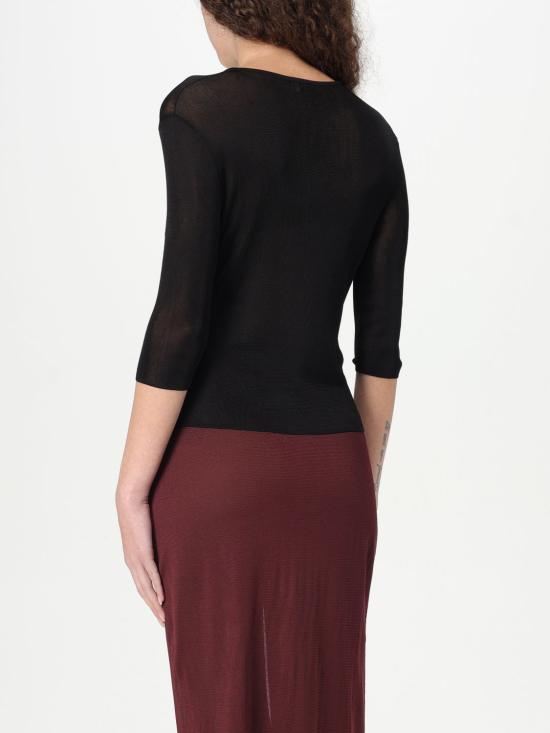 25FW 생로랑 스웨터 819910Y75WA 1000 Black - SAINT LAURENT