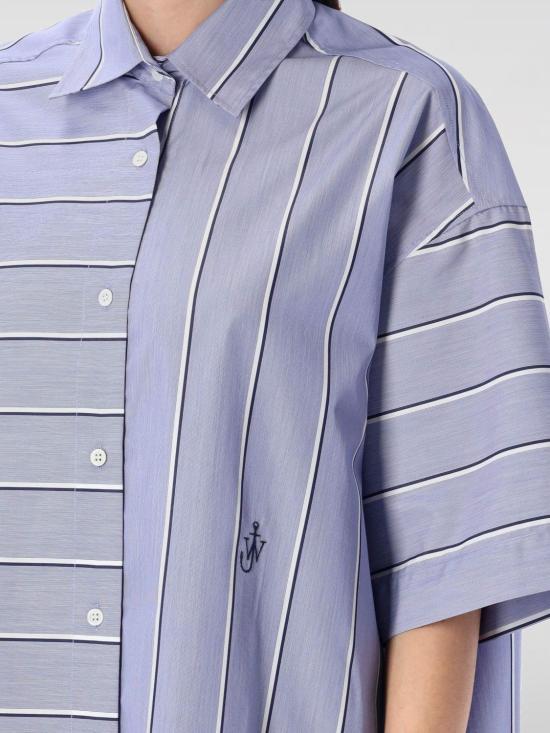 25FW JW앤더슨 미디 원피스 DR0475PG1142 803 Blue - JW ANDERSON