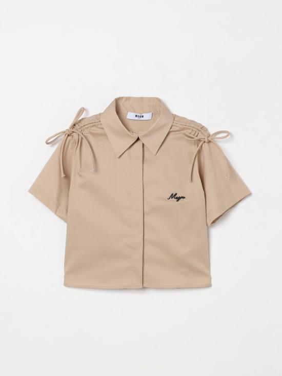 25FW [키즈] 엠에스지엠 셔츠 S5MSJGSI123 MS001 Beige