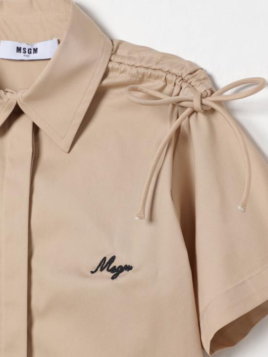 25FW [키즈] 엠에스지엠 셔츠 S5MSJGSI123 MS001 Beige - MSGM