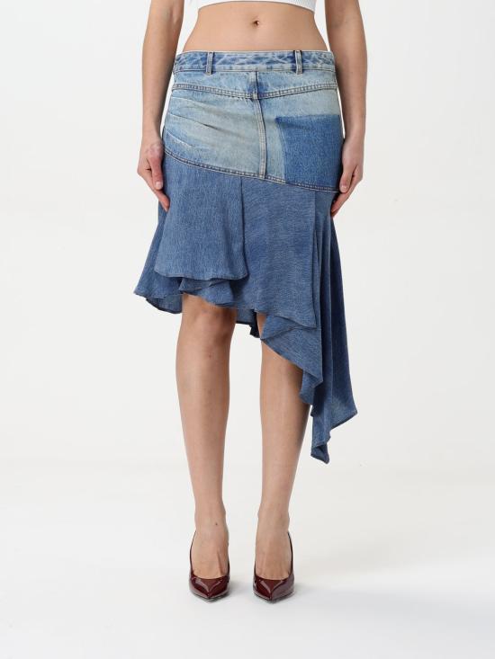 25SS 발망 스커트 EF1LBA55DF24 6FF Blue