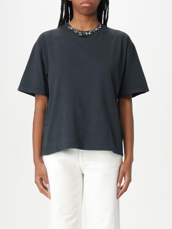 25FW 골든구스 반팔 티셔츠 GWP01874P00189790456 Black