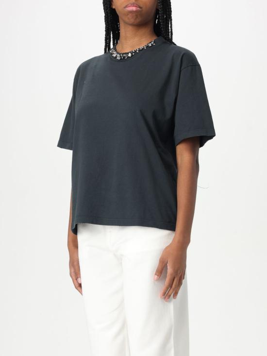 25FW 골든구스 반팔 티셔츠 GWP01874P00189790456 Black - GOLDEN GOOSE