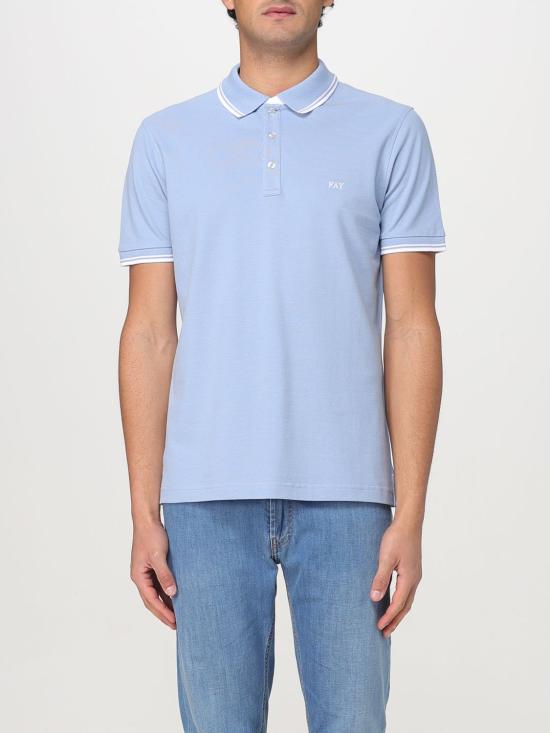 25FW 페이 폴로 티셔츠 NPMB250140STDW U602 Gnawed Blue