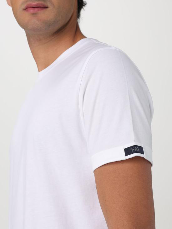 25FW 페이 반팔 티셔츠 NPMB3501330UCX B001 White - FAY
