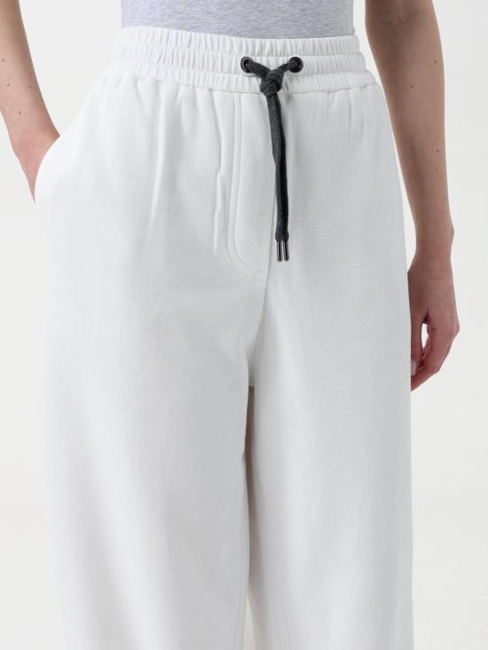 25SS 브루넬로 쿠치넬리 팬츠 MG927VD199 C7220 White - BRUNELLO CUCINELLI